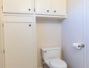 toilet behind door